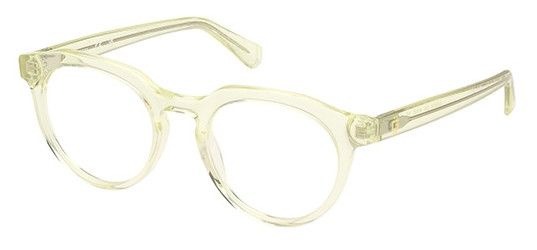 Guess GU50134 039 Yellow Round Plastic Men's Eyeglass Frames