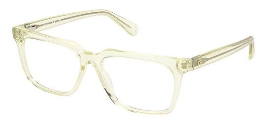 Guess GU 50133 039 Yellow Rectangular Men's Plastic Eyeglass Frames