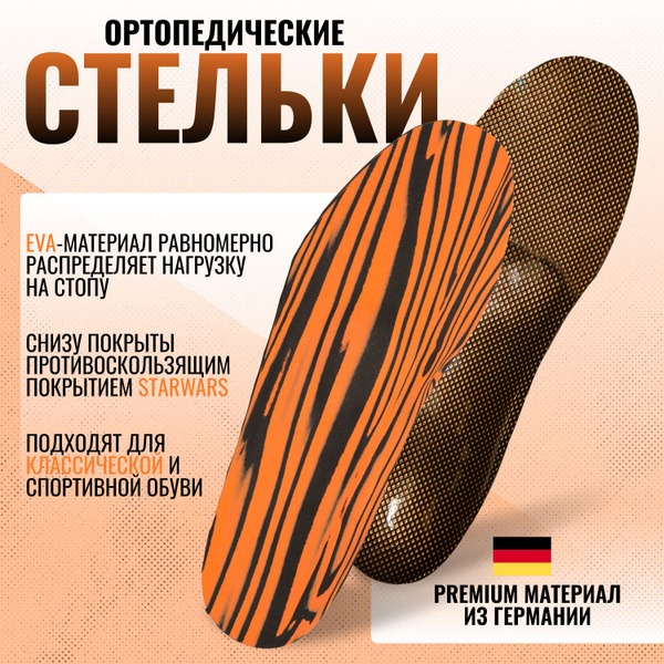 Orthotic Insoles with Anti-Slip: Support for Sport & Dress Shoes (ST-151)