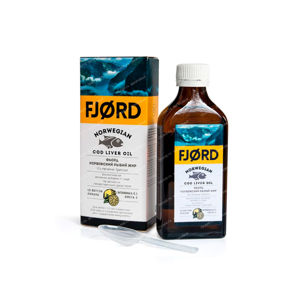 Fjord FJORD Norwegian fish oil with lemon flavor 200ml