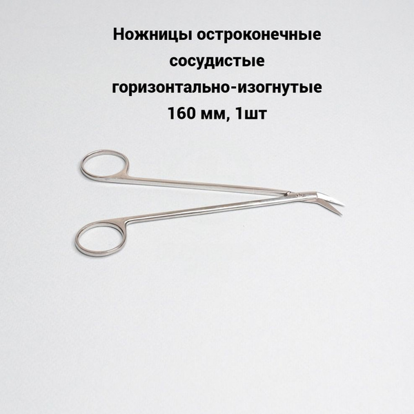 160mm Curved Vascular Dissecting Scissors (1pc)
