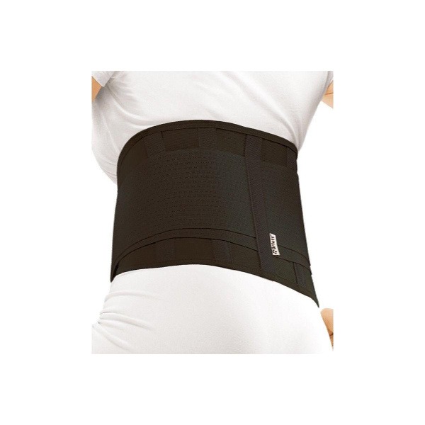 Lumbar Support Belt with 4 Rigid Stays - Orlett IBS-2004 (Black, Large)
