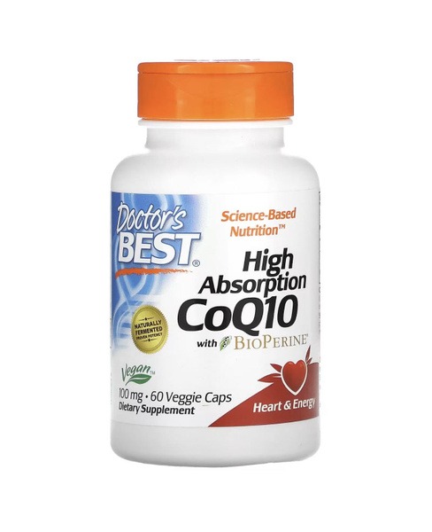 Doctor's Best CoQ10 with BioPerin: 100mg, 60 Vegetarian Capsules