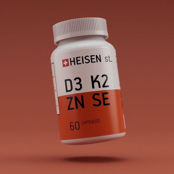 HEISEN Vitamin D3 K2 Zinc Selenium Complex
