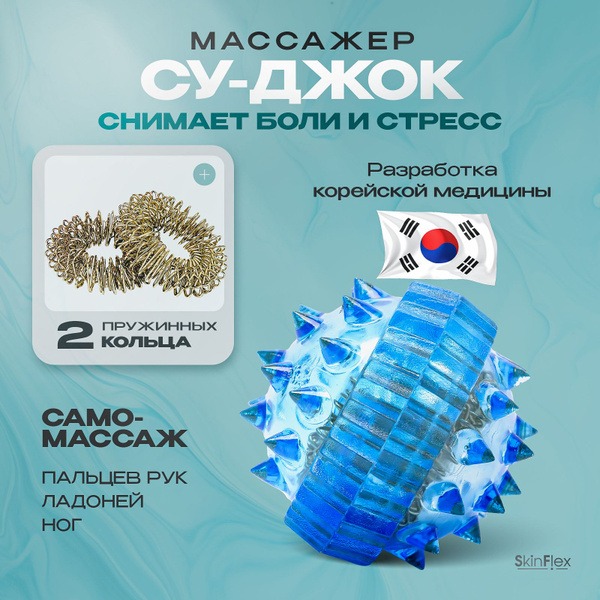 Blue Spiky Su Jok Massage Ball