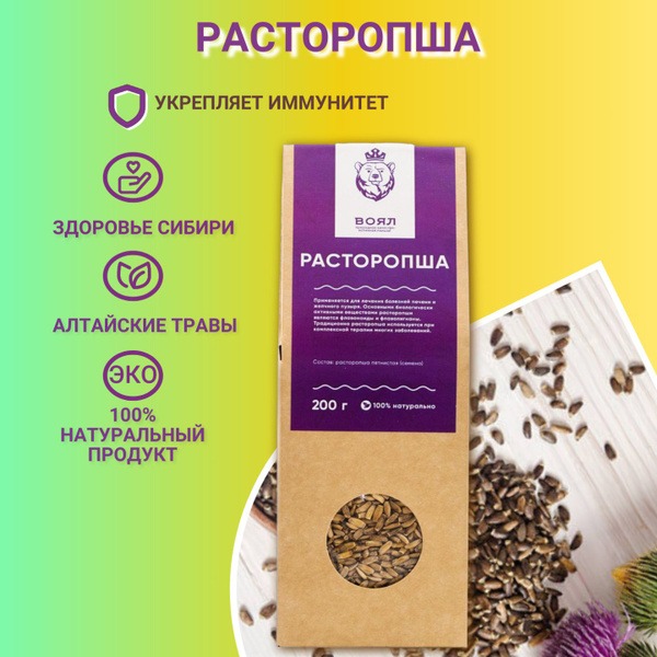 Milk Thistle Seeds (200g) - Altai Mountain Herbs