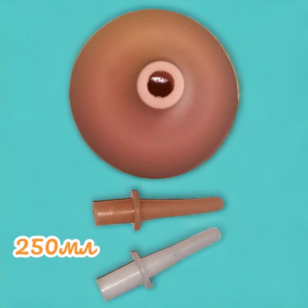 Plastic Enema Bulb Syringe with Two Tips, 250ml