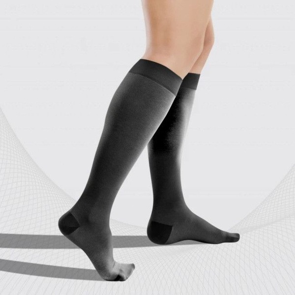 Compression Socks, Black, 20-30 mmHg