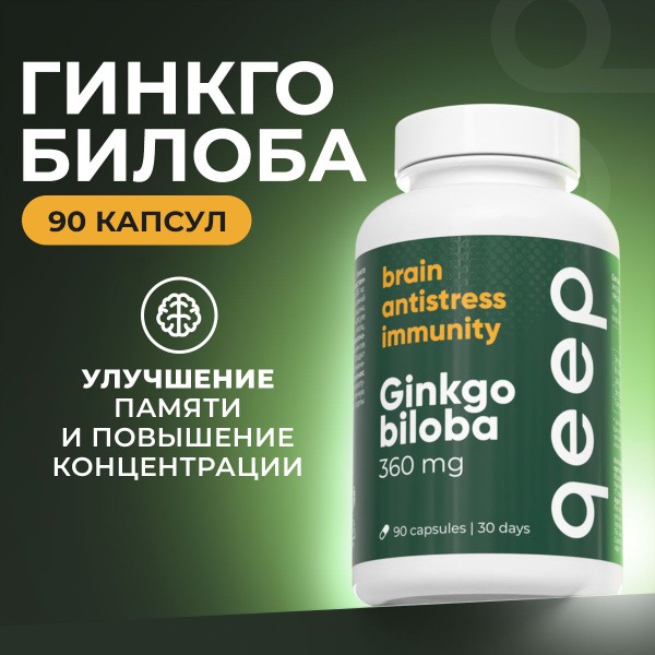 Ginkgo Biloba 360mg Capsules (90 Count)