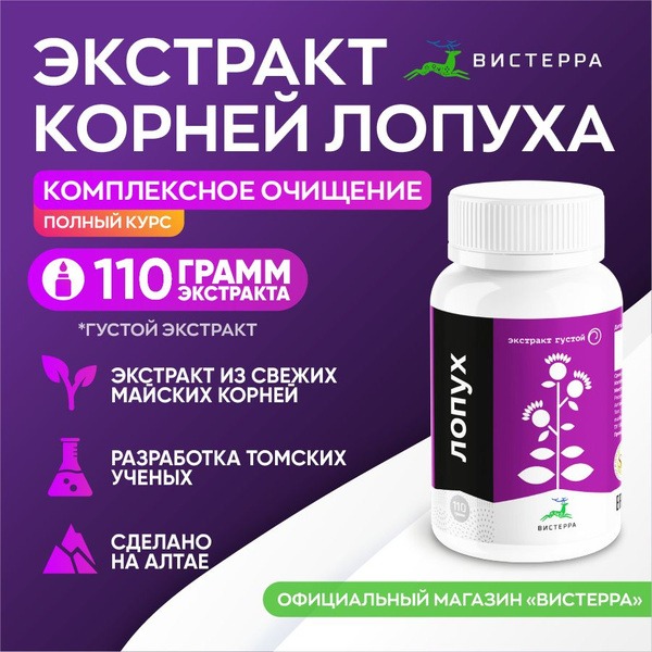 WISTERRA Burdock Root Extract, Thick, 95ml (110g)