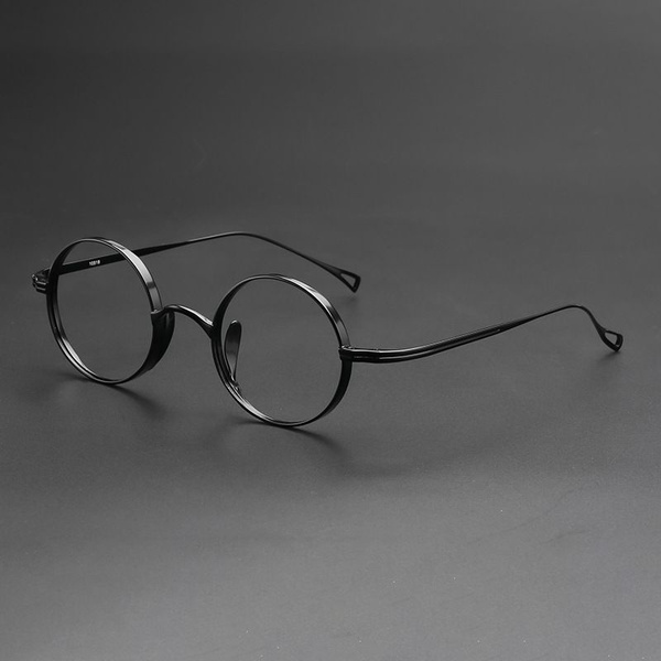 Lightweight Titanium Eyeglass Frames: Pure Titanium &amp; Black