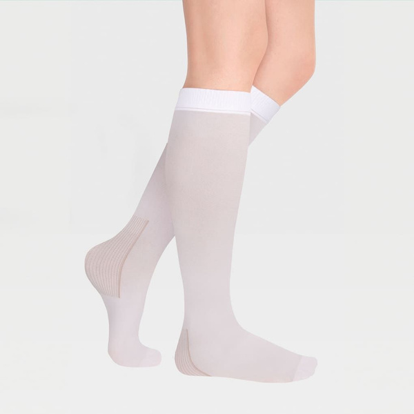 White Compression Socks, Class 1 Compression (Ecoten)