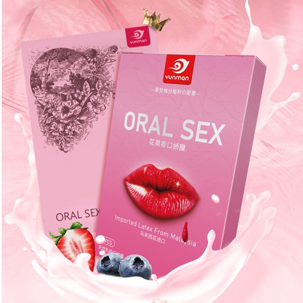 Latex Oral Sex Wipes (3 Pack) - Banana, Apple, Rose