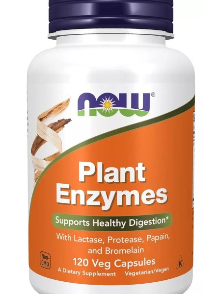Plant-Based Digestive Enzymes: 120 Veggie Caps