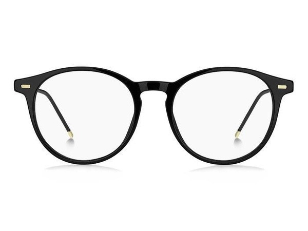 Hugo Boss BOSS 1458 807 Black Acetate Panto Sunglasses