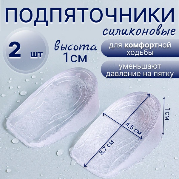 Silicone Heel Grips (2 Pack) - 87x45x10mm