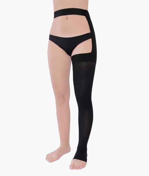 Black Compression Stockings, 20-30 mmHg