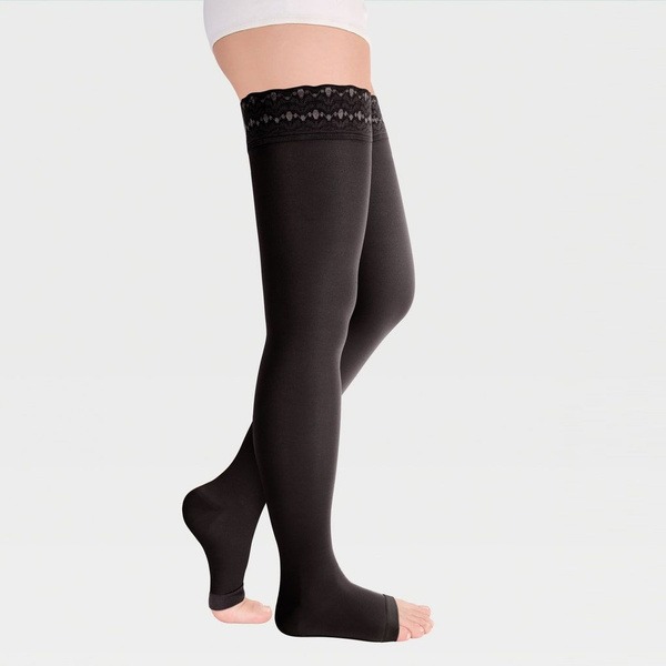 Black Compression Stockings, 20-30 mmHg