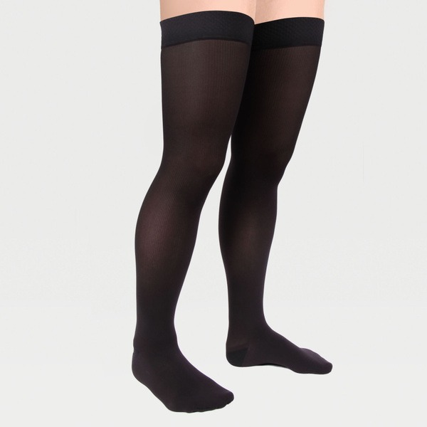 Black Compression Stockings, Class 2 Compression - Ecoten
