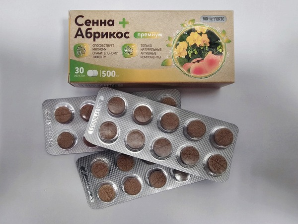 Senna &amp; Apricot Laxative Tablets (30 Count)