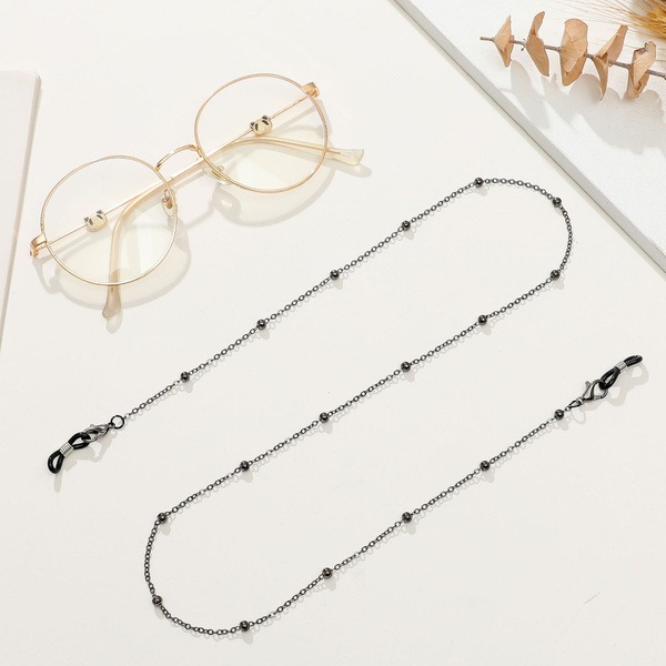 Black Bead Eyeglass Chain