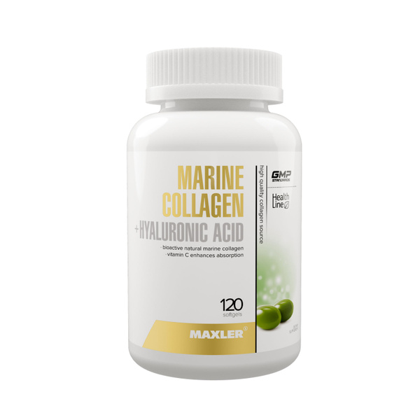 Maxler Marine Collagen &amp; Hyaluronic Acid: 120 Capsules