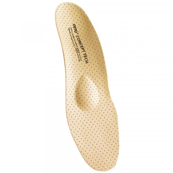 Orthotic Insoles with Rigid Support (Cotton Blend), Beige, Size 40