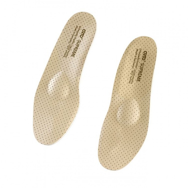 Orthotic Insoles with Big Toe Support (ORTO Supreme Beige, Size 43)