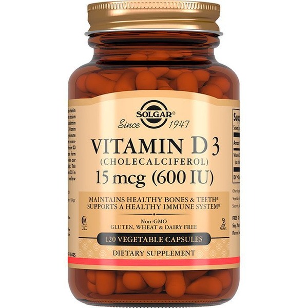 Solgar Vitamin D3 600 IU (120 Capsules)