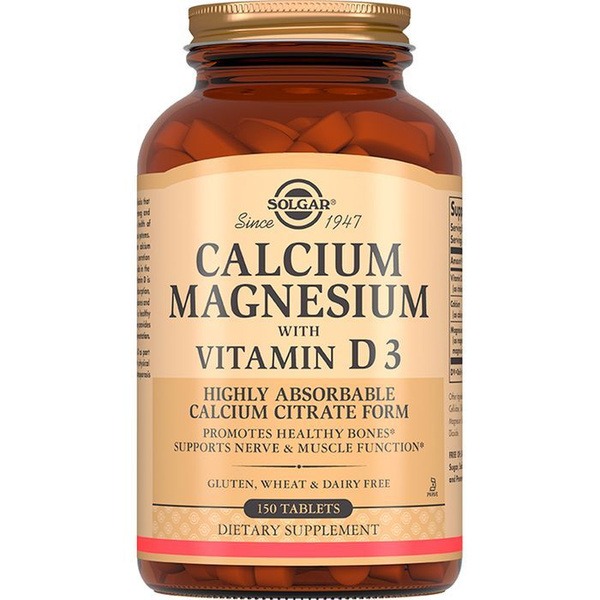 Solgar Calcium Magnesium Vitamin D3 150 Tablets