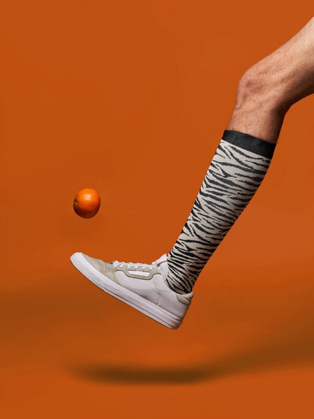 Compression Socks Red Heat (Black, White, 2-Pack)