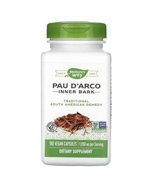 Nature's Way Pau D'Arco 545mg Vegan Capsules (180 Count)