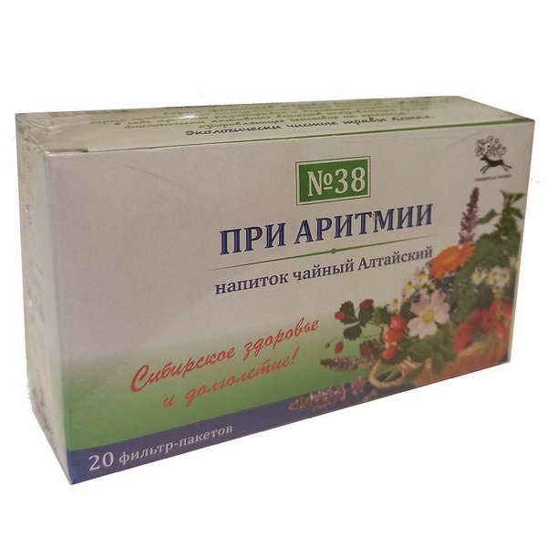 Altai Herbal Tea #38 for Arrhythmia (20 Tea Bags)