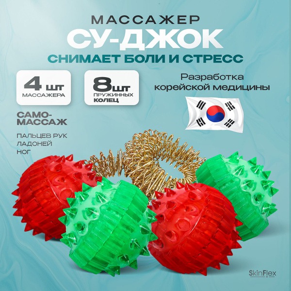Su-Jok Therapy Balls (Set of 4)