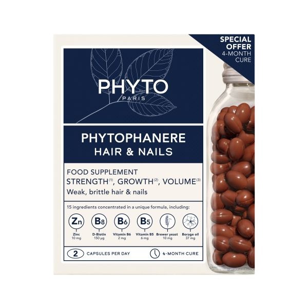 Phyto Phytophanère Hair &amp; Nail Supplement - 240 Capsules
