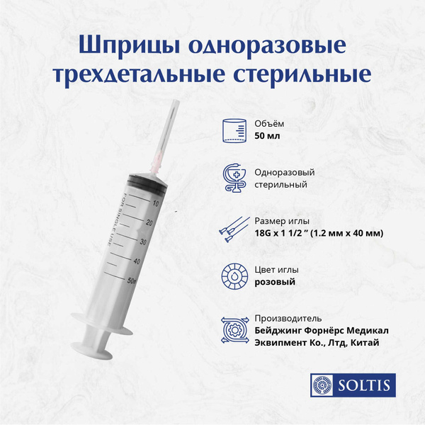 Sterile Disposable Syringes 50ml (90 Pack)