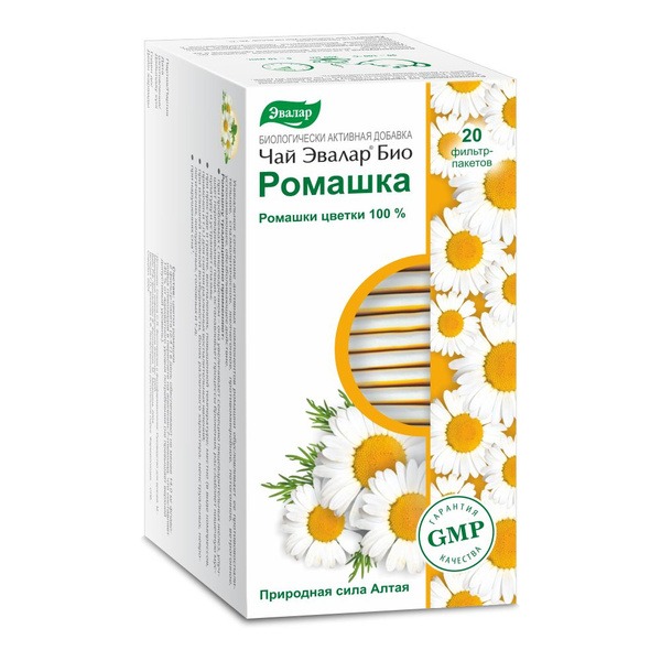 Evalar Bio Chamomile Tea Bags (20 x 1.2g)