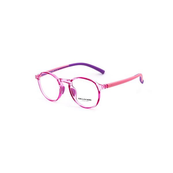 CALANDO 51592 C4 Pink Crystal Violet Medical Eyeglasses