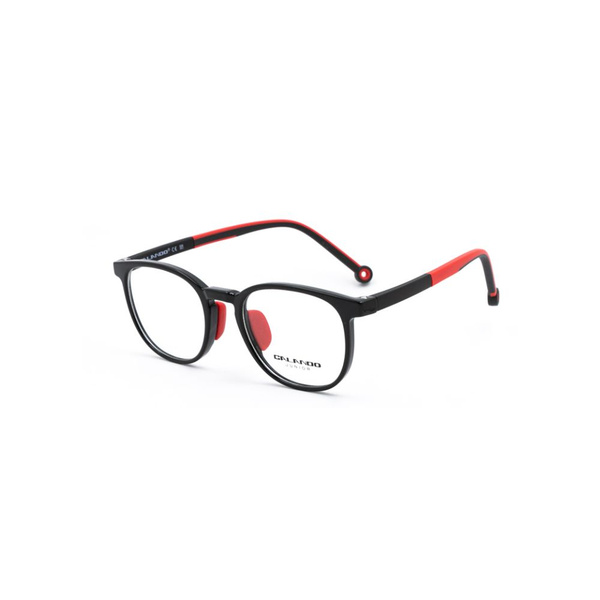 Calando 2233 C1 Black/Black Red Medical Eyeglass Frames