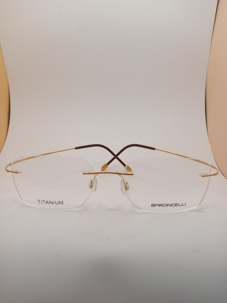 Titanium Rimless Unisex Glasses Frames: Baroncelli