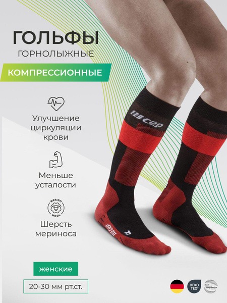 CEP Compression Socks Red, 0 Compression Class