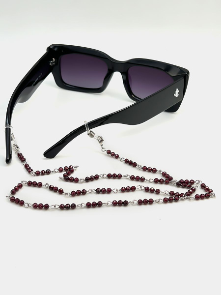 Luxury Garnet Eyeglass Chain