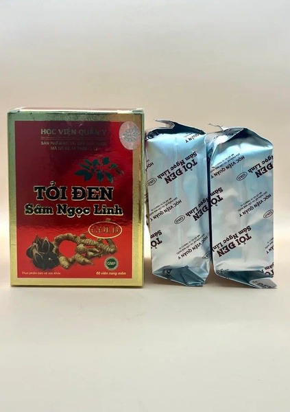 Black Garlic &amp; Ginseng Capsules (Ngok Lin, Vietnam, 60ct)
