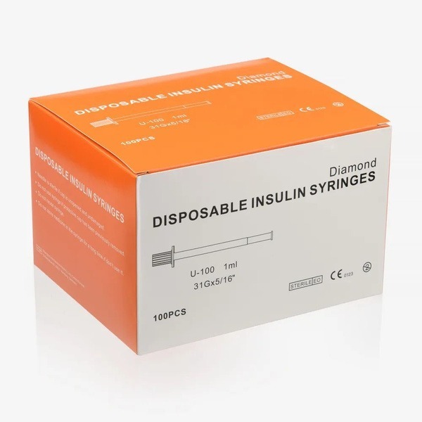 Insulin Syringes 1ml (31G x 8mm), 50 Pack