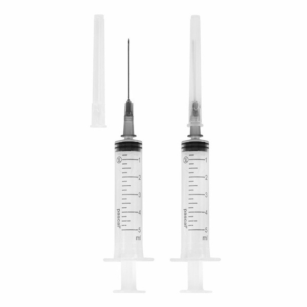 Pascal 3-Part Syringe 5ml (100 Pack) with 22G Needles