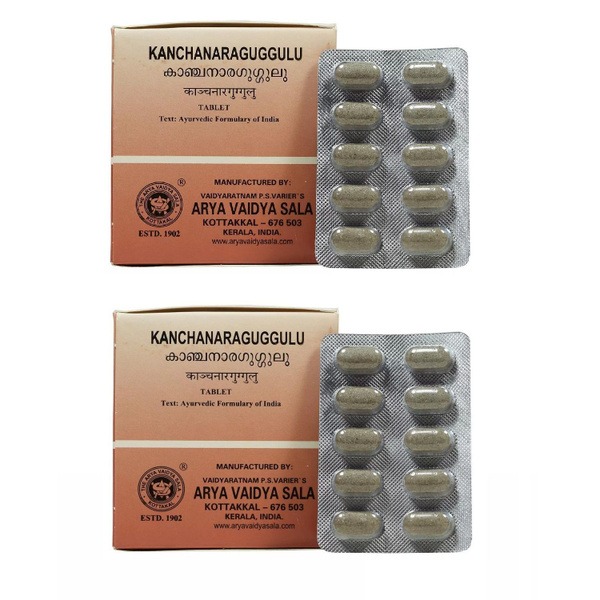 Kottakkal Kanchnar Guggulu Tablets: 100 Count Ayurvedic Supplement