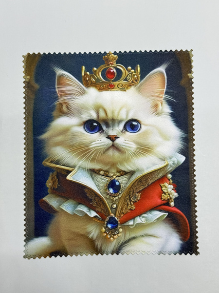 Microfiber Cat Eyeglass Cleaning Cloth