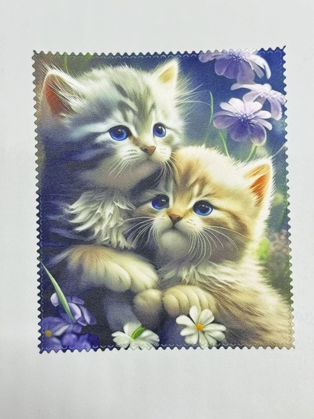 Microfiber Cat Eyeglass Cleaning Cloth