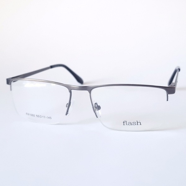 Flash 61092 C2 Men's Half-Rim Eyeglass Frames