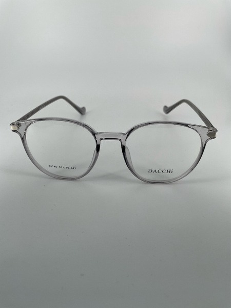 Dacchi D34140: Clear Round Plastic Eyeglass Frames (Men's &amp; Women's)